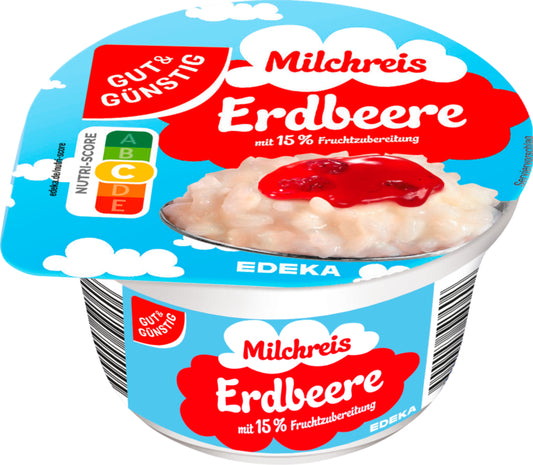 GUT&GÜNSTIG Milchreis Erdbeere 200g