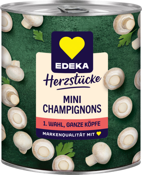 EDEKA Herzstücke Champignons Mini 1.Wahl ganze Köpfe 800g