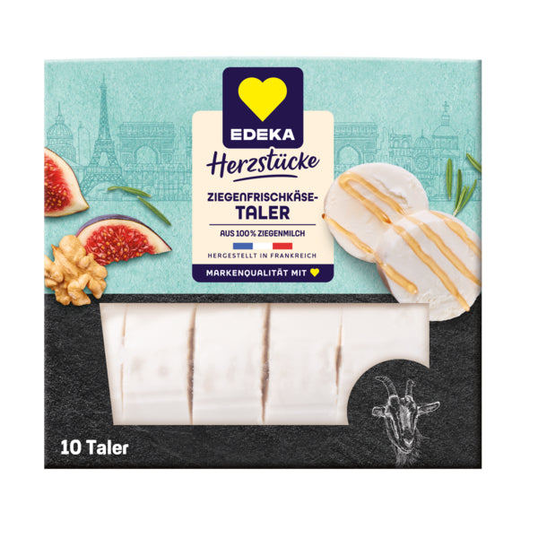 EDEKA Herzstücke Ziegenfrischkäse-Taler 45% 200g