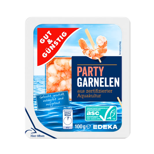 ASC GUT&GÜNSTIG Party Garnelen aus zertifizierter Aquakultur aus Indonesien 100g