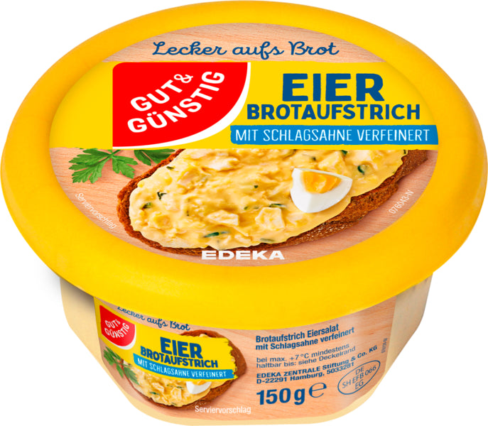 GUT&GÜNSTIG Brotaufstrich Ei Schnittlauch 150g