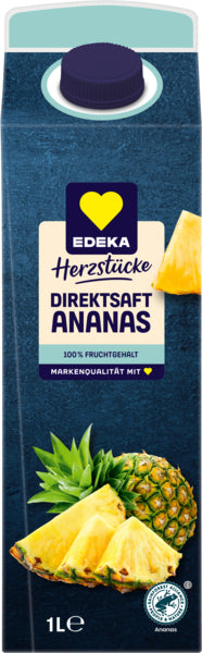 EDEKA Herzstücke Ananas Direktsaft 1l