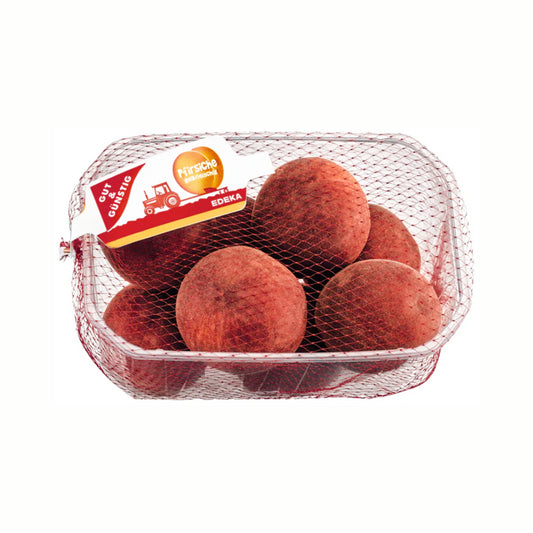 GUT&GÜNSTIG Pfirsiche gelb Spanien Klasse I 1kg Schale mit Flowpack