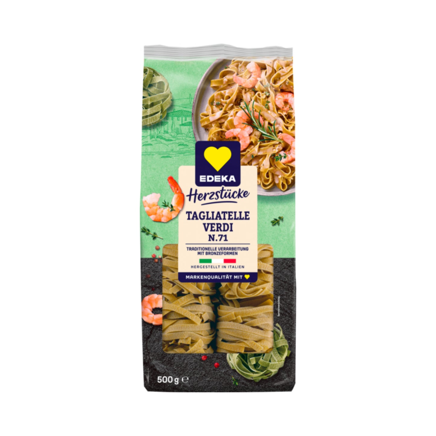 EDEKA Herzstücke Tagliatelle grün 500g