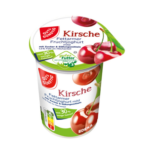 GUT&GÜNSTIG fettarmer Joghurt 1,5% Kirsche 250g