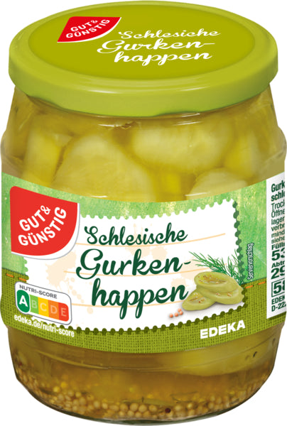 GUT&GÜNSTIG Gurkenhappen schlesisch 530g