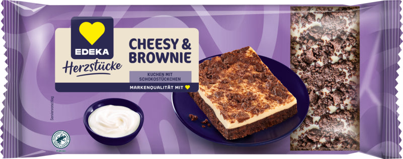 EDEKA Herzstücke Käse-Browniekuchen 400g