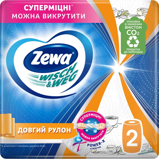 Zewa Wisch&Weg Design extra lang 2x72BL
