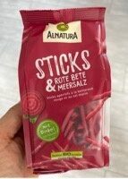 Bio Alnatura Sticks Rote Bete & Meersalz 100g