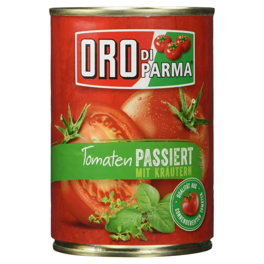 Oro di Parma Tomaten passiert mit Kräutern 400g