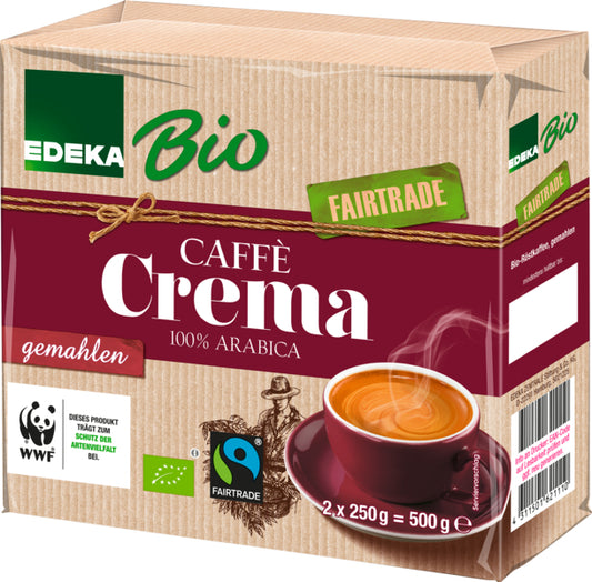 Bio EDEKA Caffe Crema gemahlen Fairtrade 2x250g