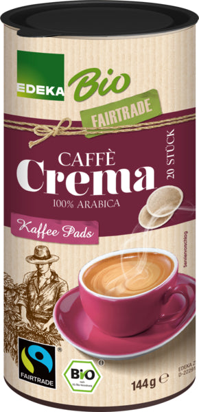 Bio EDEKA Caffe Crema Pads Fairtrade 144g