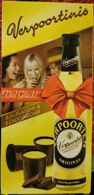 Verpoortinis 5 Chocobechern + VERPOORTEN Eierlikör 20% in Geschenpackung 0,1l