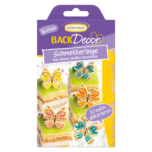 Günthart Schmetterlinge weiß 17g