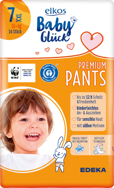 EDEKA elkos Baby Glück Pants Gr.7 XXL 16ST