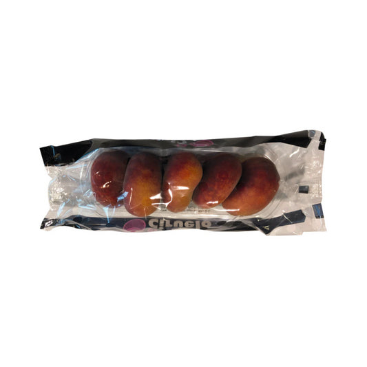 GUT&GÜNSTIG Plattpfirsiche weiß Spanien Klasse I 1kg Schale mit Flowpack