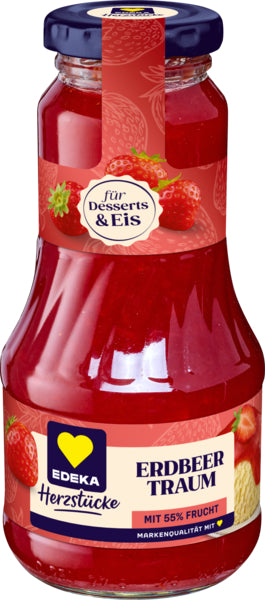 EDEKA Herzstücke Dessertsauce Erdbeere 250ml