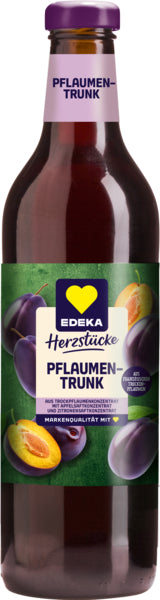 EDEKA Herzstücke Pflaumentrunk aus Trockenpflaumenextrakt mit Apfel-und Zitronensaftkonzentrat 750ml