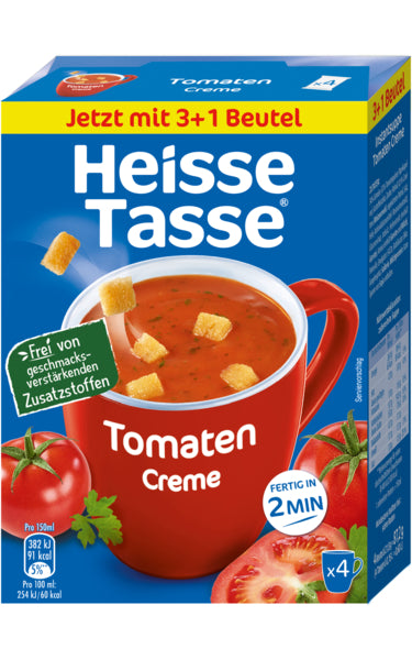 Heisse Tasse Tomatencreme mit Croutons 4ST für 600ml