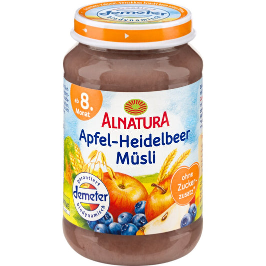 Demeter Alnatura Apfel-Heidelbeer-Müsli ab 8.Monat 190g