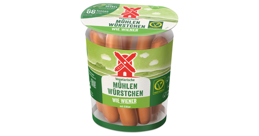 Vegetarische Mühlen Würstchen wie Wiener 165g