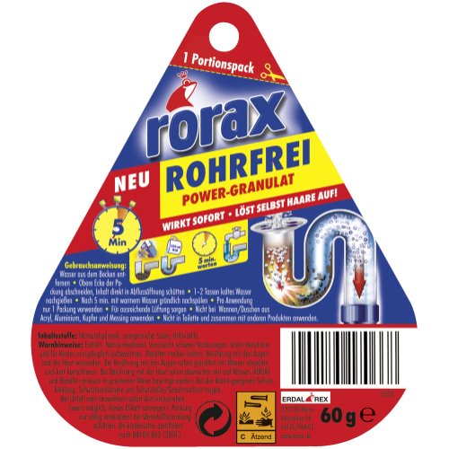 Rorax Abflussfrei Power Granulat 60g