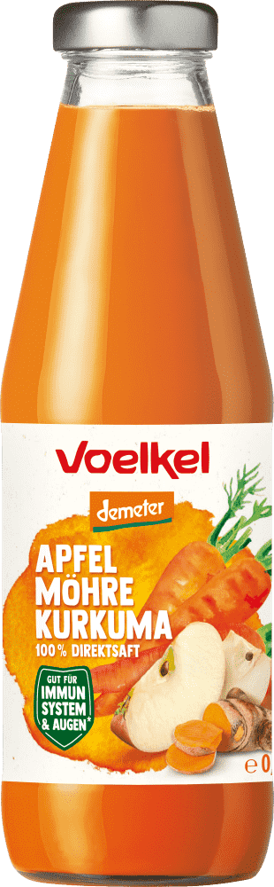 Demeter Voelkel Apfel Möhre Kurkuma 0,5l EW