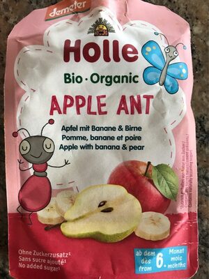 Demeter Holle Fruchtpüree Apfel Banane Birne 100g