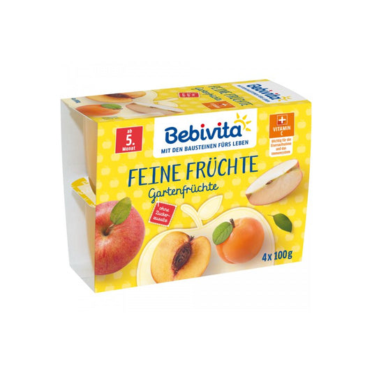 Bebivita feine Früchte Gartenfrüchte ab 5.Monat 4x100g