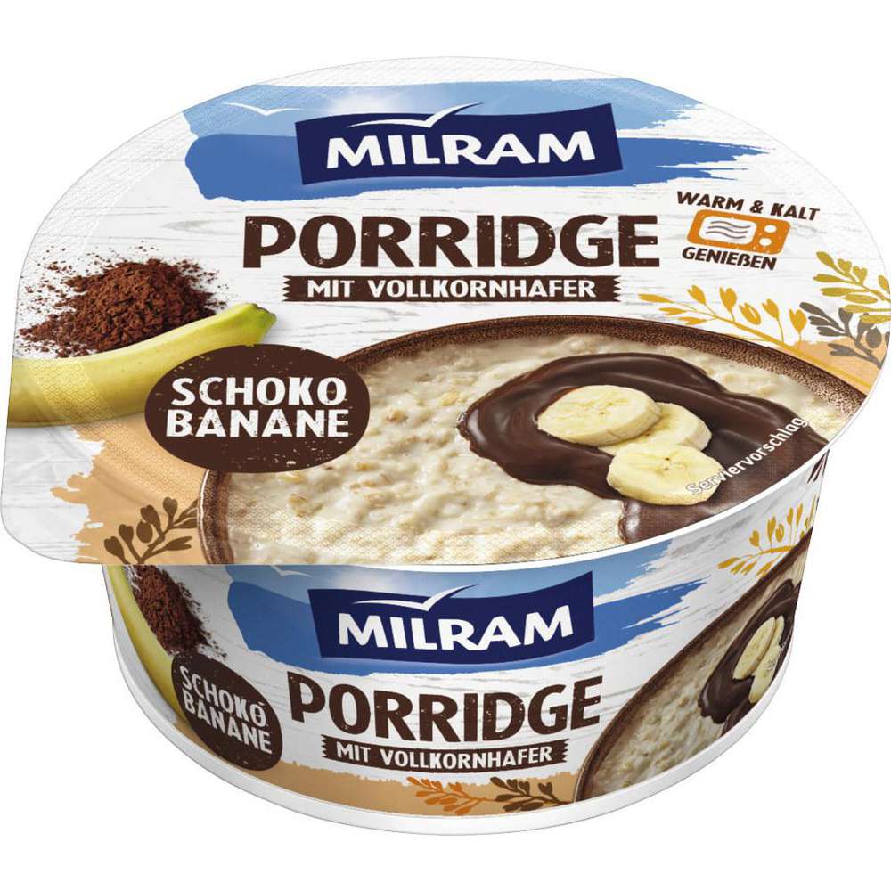 Milram Porridge&Frucht Schoko-Banane 160g