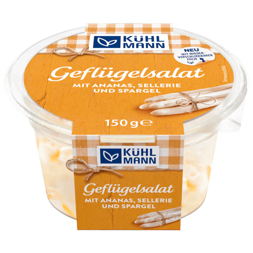 Kühlmann Geflügelsalat mit Ananas und Spargel 150g