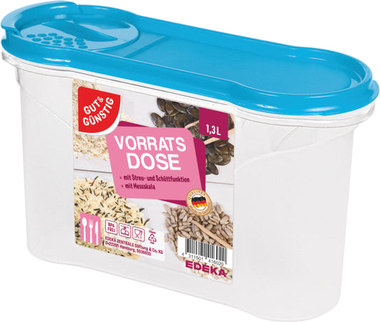 GUT&GÜNSTIG Vorratsdose blau 1,3l