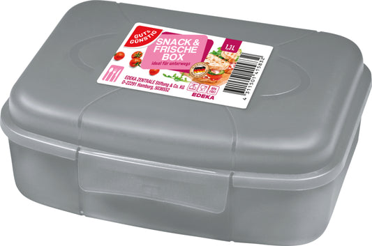 GUT&GÜNSTIG Snackbox grau 1,3l