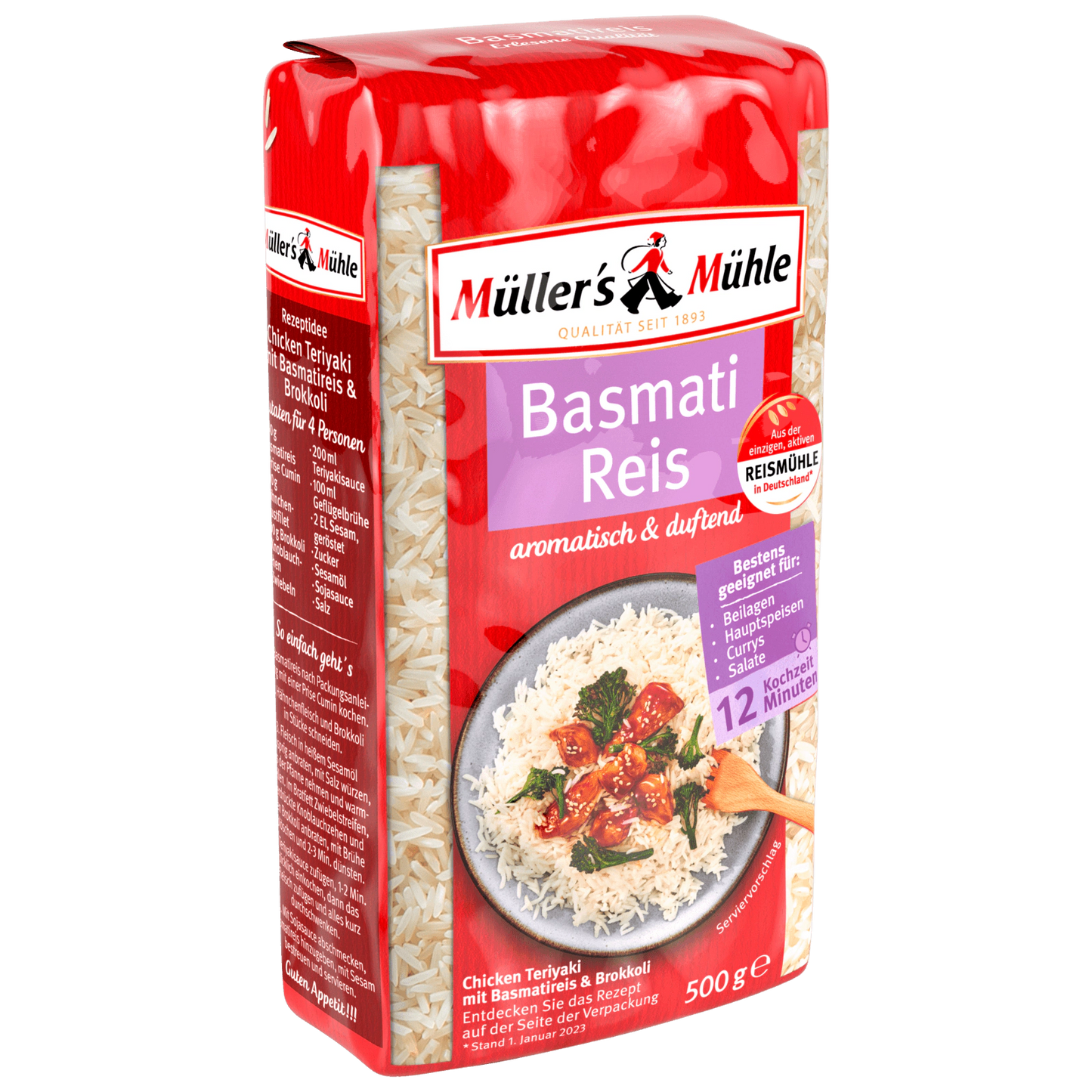 Müllers Mühle Basmati Reis 500g