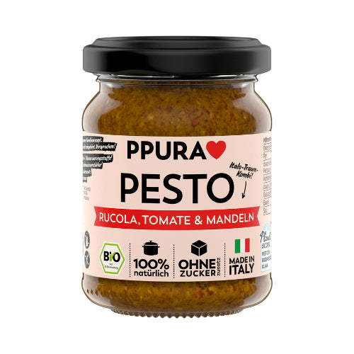 Bio Ppura Pesto Rucola&Tomaten&Mandel 120g