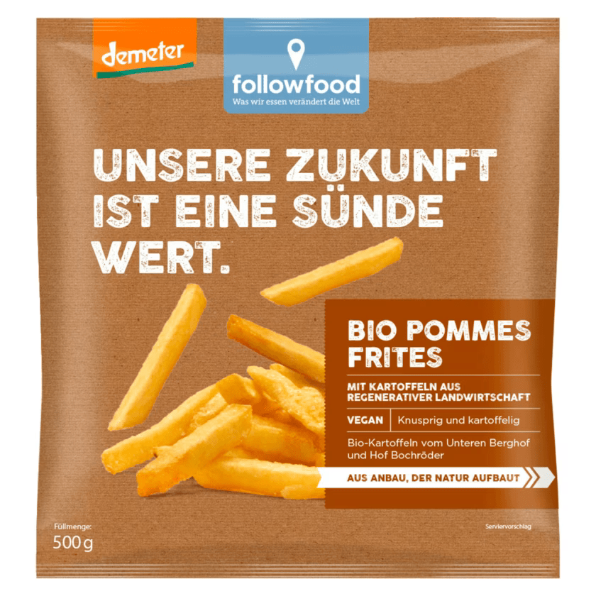 Demeter Followfood Pommes Frites vegan 500g