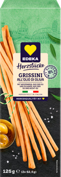 EDEKA Herzstücke Italienischer Grissini mit Olivenöl 125g