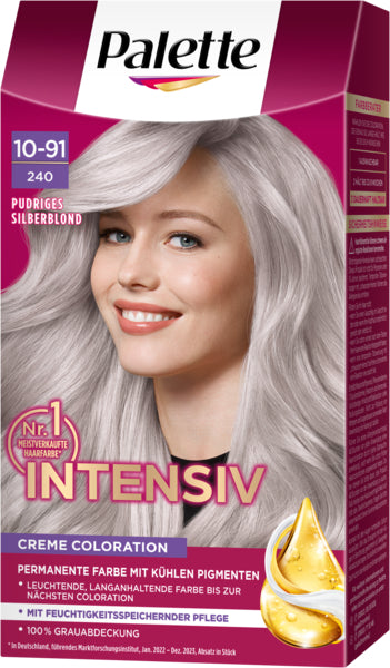 PALETTE Intensiv Creme Coloration Pudriges Silberblond 10-91/240