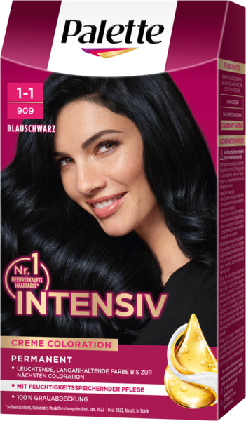 Palette Intensiv Creme Coloration Blauschwarz 1-1/909