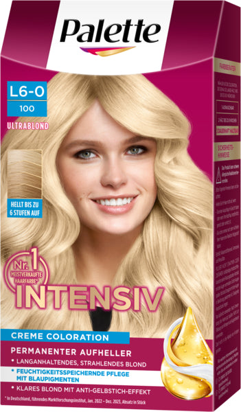 Palette Intensiv Creme Coloration Ultrablond L6-0/100