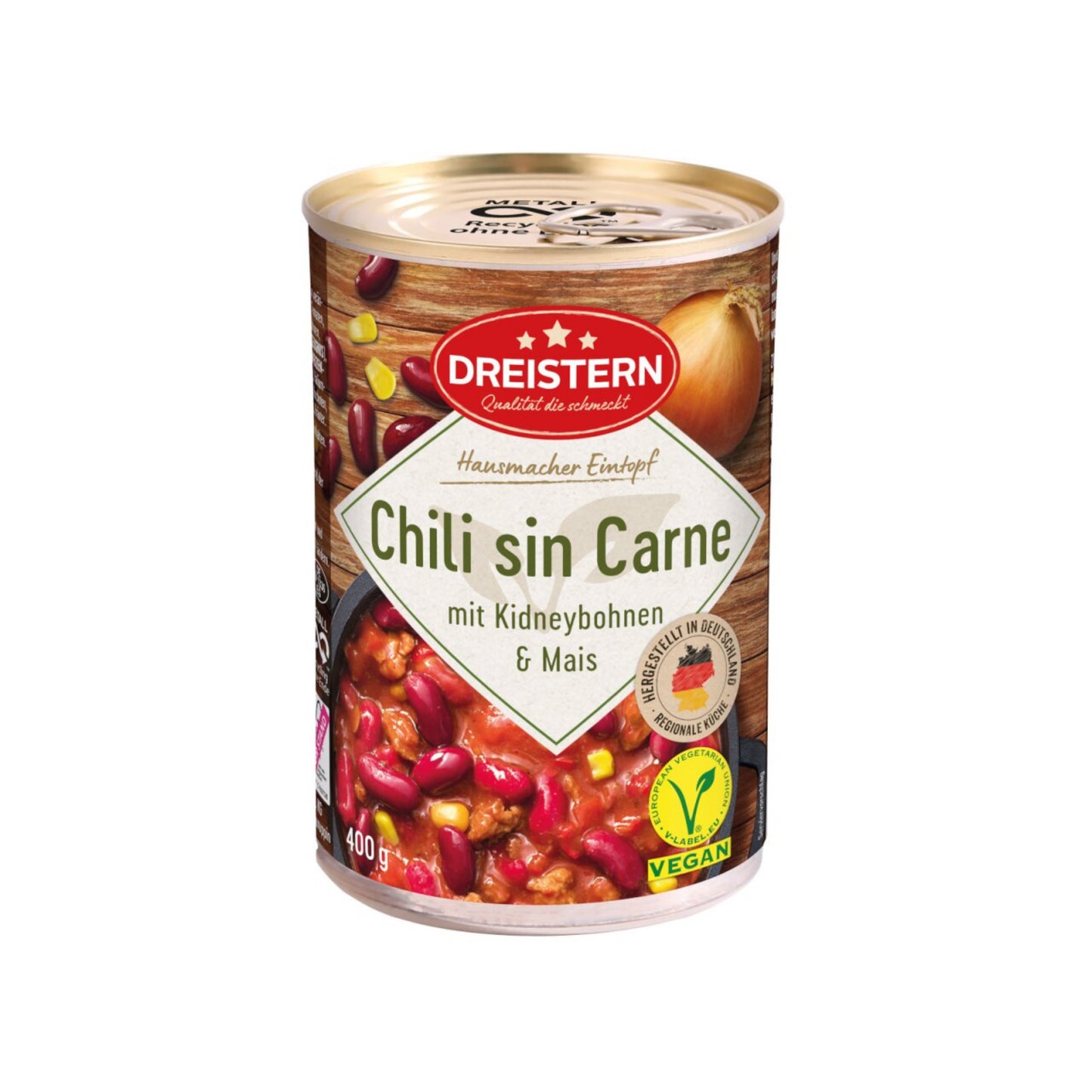 Dreistern Chili sin Carne 400g