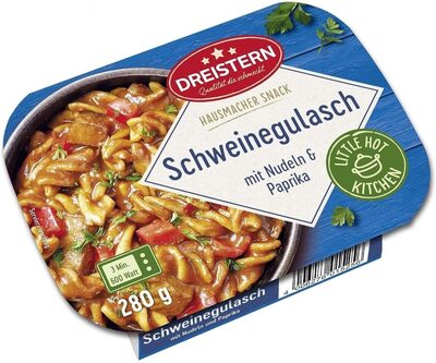 Dreistern Schweinegulasch mit Nudeln 280g