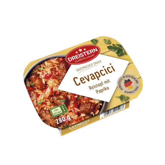 Dreistern Cevacici Reistopf mit Gemüsepaprika 280g