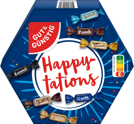 GUT&GÜNSTIG Happytations Mini Schokoriegel Mix 250g