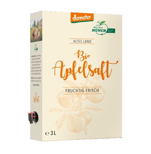 Demeter Münch Apfelsaft 3l