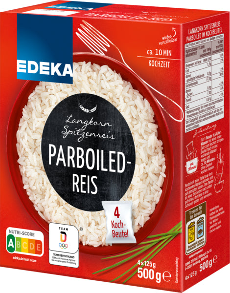 EDEKA Herzstücke Parboiled Reis im Kochbeutel 10min 500g