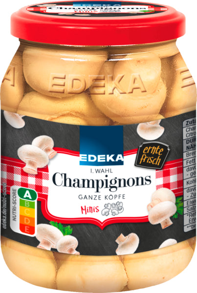 EDEKA Herzstücke Champignons Mini 1.Wahl ganze Köpfe 330g