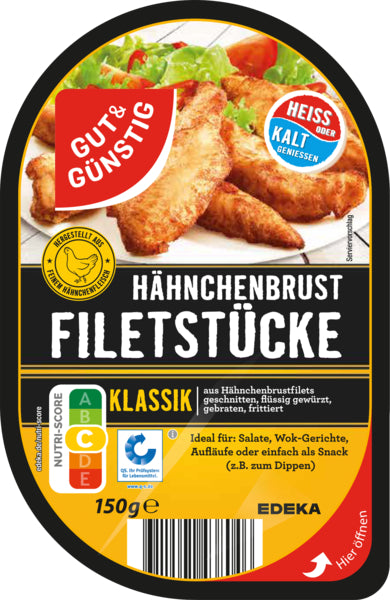 GUT&GÜNSTIG Hähnchenbrustfilet Klassik 150g QS ITW