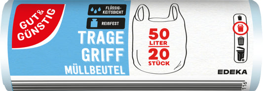 GUT&GÜNSTIG Tragegriff-Müllbeutel 50l 20ST