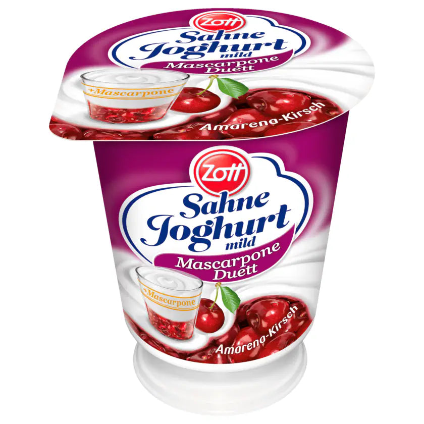 Zott Sahnejoghurt Mascarpone Duett Amarena-Kirsch 140g